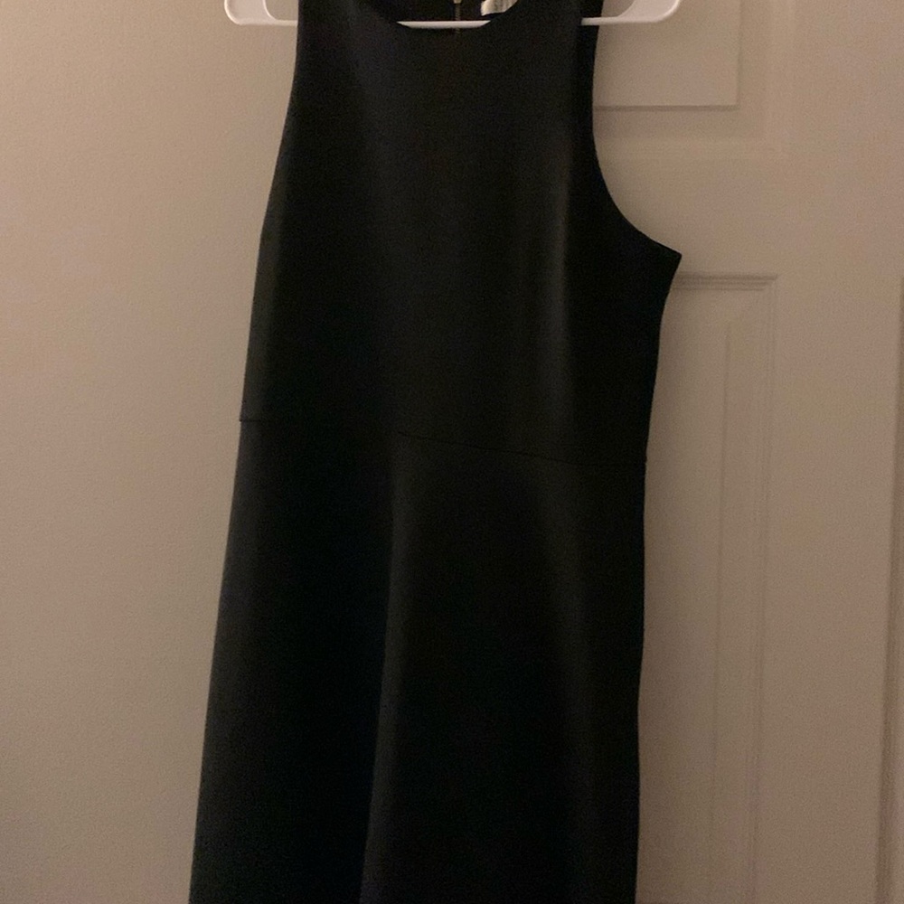 Black flare dress